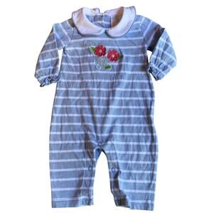 Little English Striped one piece outfit‎ size 3mo
